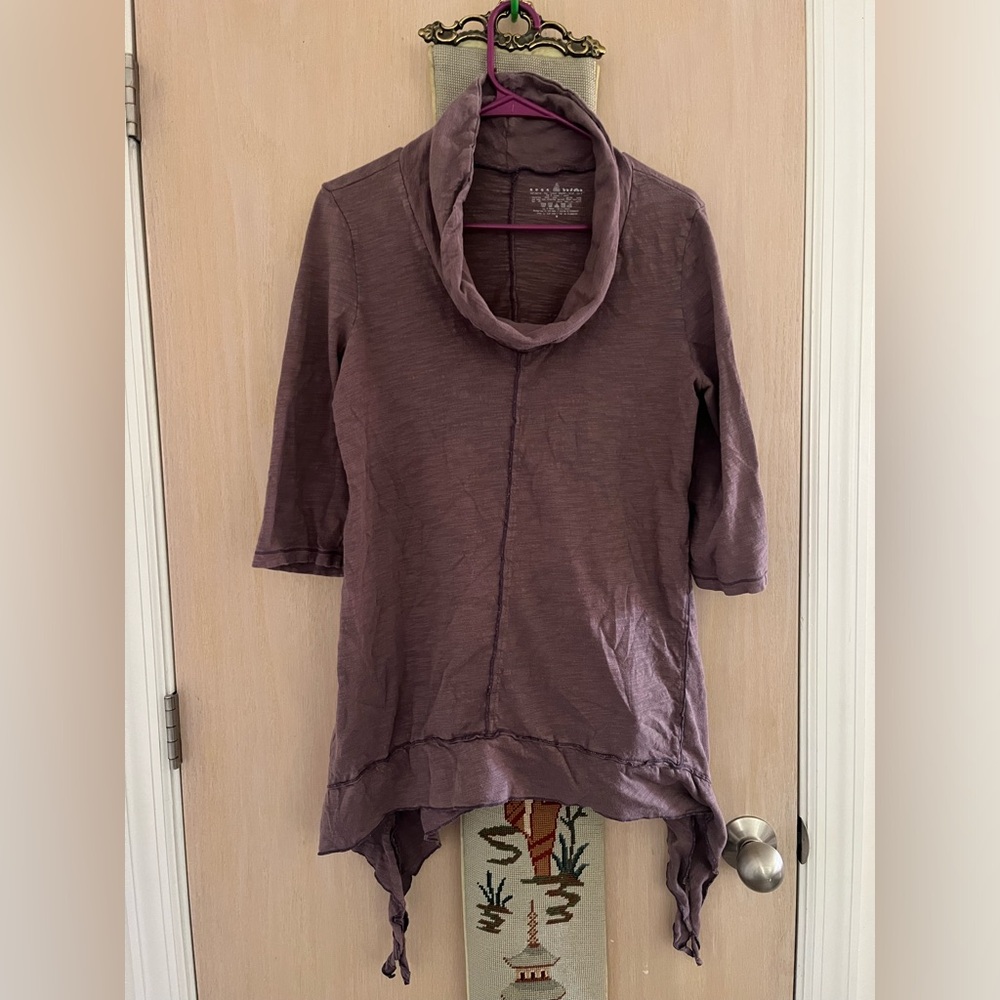 Neon Buddha crushed violet tunic